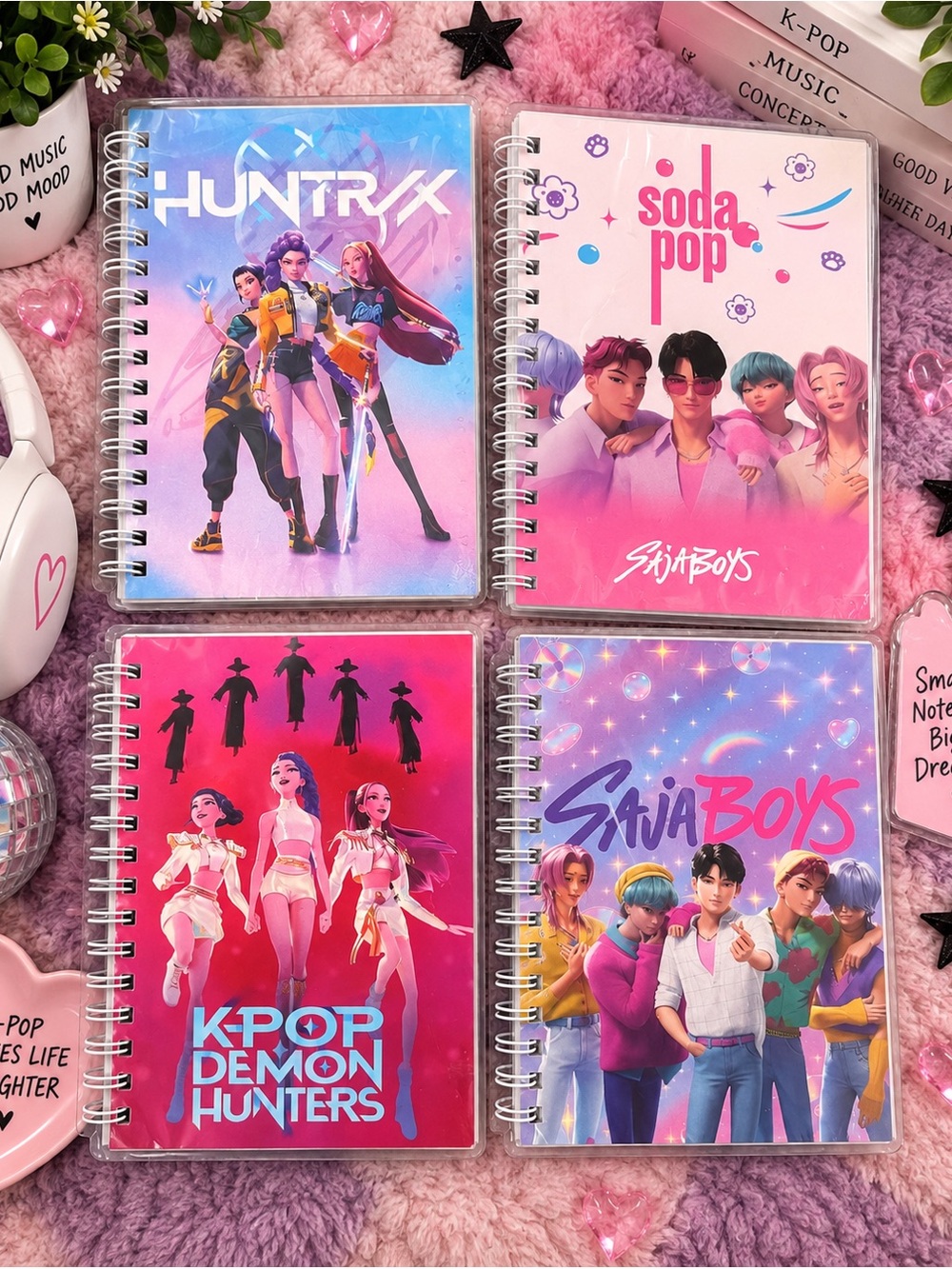 Korean Pop fandom vibes notebooks bundle